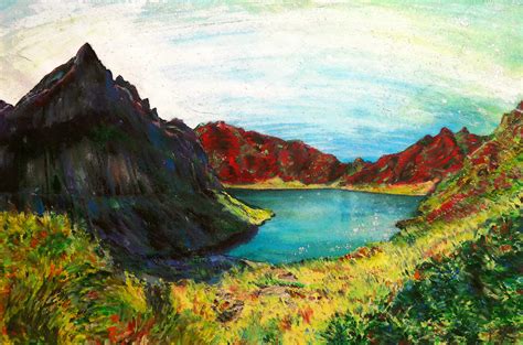 mt pinatubo drawing